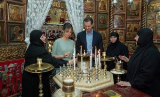 Ο Μπασάρ αλ Άσαντ στο ελληνορθόδοξο μοναστήρι της Παναγίας της Σαϊντνάγια
