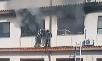Φωτιά στο νοσοκομείο «Παπανικολάου» – Εκεί που νοσηλεύονται ασθενείς με Covid