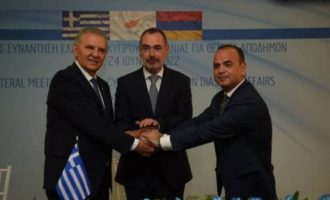 Ολοκληρώθηκε η τριμερής Ελλάδας, Κύπρου, Αρμενίας