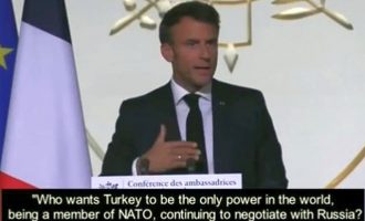 Μακρόν: «Ποιος θέλει να είναι η Τουρκία η μοναδική δύναμη στον κόσμο που θα εξακολουθεί να συνομιλεί με τη Ρωσία;»