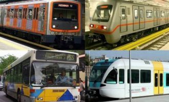 Απεργία 16 Μαρτίου: Ποιες ώρες θα λειτουργήσουν Μετρό, ΗΣΑΠ, Τραμ – Στάσεις εργασίας σε λεωφορεία και τρόλεϊ