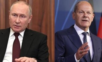 Ο Πούτιν είπε στον Σολτς ότι η υποστήριξη στην Ουκρανία είναι «καταστροφική»