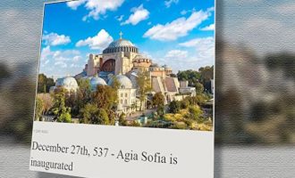 Η «Yeni Safak» «χαίρεται» επειδή οι Έλληνες έχουν δυσπεψία στη μετατροπή της Αγίας Σοφίας σε τζαμί
