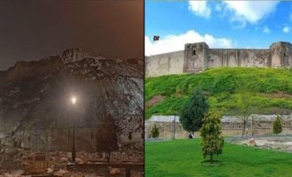 Ο σεισμός γκρέμισε το ιστορικό κάστρο της Γκαζιαντέπ στην Τουρκία