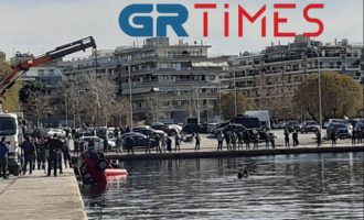 Θεσσαλονίκη: Αστυνομικός βούτηξε με το ΙΧ του στον Θερμαϊκό δεμένος με χειροπέδες