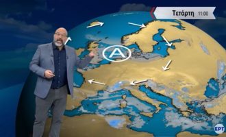 Καιρός: Αντικυκλώνας στη Βόρεια Ευρώπη «στέλνει» ισχυρές καταιγίδες στην Ελλάδα