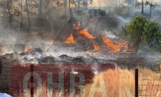 Θήβα: Μεγάλη πυρκαγιά απειλεί σπίτια