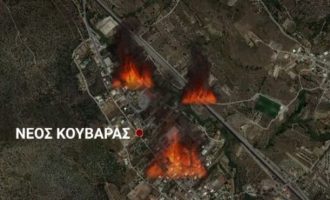 Φωτιά: Εκκένωσαν Λαγονήσι και Ανάβυσσο, στις φλόγες σπίτια στη Σαρωνίδα