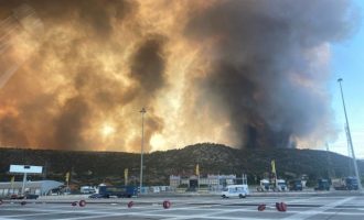 Τεράστια φωτιά στο Λουτράκι: Εκκενώσεις, υλικές ζημιές και απεγκλωβισμοί
