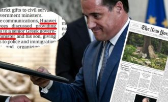 New York Times για Γεωργιάδη: Στο πρωτοσέλιδο οι αποκαλύψεις για τις επαφές με την Huawei