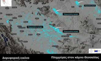 Θεσσαλία: 720.000 στρέμματα οι πλημμυρισμένες εκτάσεις