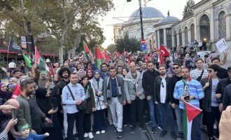 Ο Μπιλάλ Ερντογάν -γιος του «χαλίφη»- ο Σοϊλού κι άλλοι της συμμορίας διαδήλωσαν κατά του Ισραήλ