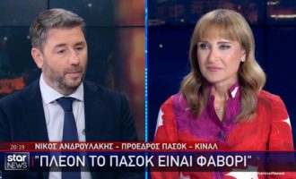 Ανδρουλάκης: Πήρα ένα ΠΑΣΟΚ στα όρια της πολιτικής επιβίωσης και τώρα είναι δεύτερο κόμμα