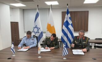Υπεγράφη το τριμερές σχέδιο στρατιωτικής συνεργασίας μεταξύ Ελλάδας, Κύπρου και Ισραήλ