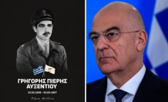 Νίκος Δένδιας: Ο Γρηγόρης Αυξεντίου επέλεξε να βαδίσει τον δρόμο της υπέρτατης θυσίας για την ελευθερία