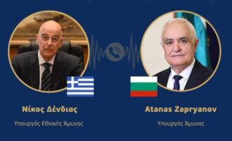 Ο Νίκος Δένδιας διαβεβαίωσε τον Βούλγαρο Υπ. Άμυνας: Η Ελλάδα έτοιμη «να συντρέξει, εφόσον απαιτηθεί, στη διατήρηση του αισθήματος ασφάλειας στην ευρύτερη περιοχή»
