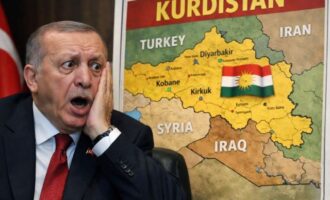 Υστερία στην Τουρκία με τους χάρτες του μεγάλου Κουρδιστάν που έδειξαν τα αμερικανικά κανάλια
