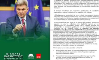 Κομισιόν σε Φαραντούρη: «Φρένο» στην τελωνειακή ένωση ΕΕ-Τουρκίας χωρίς καλή γειτονία